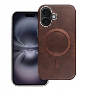 Futerał GENTLEMAN MAG COVER kompatybilny z MagSafe do IPHONE 14 brązowy 1