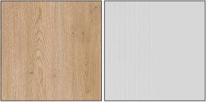 Komoda dwudrzwiowa z szufladami do pokoju Dąb Cremona Biały MILTON ML02 9