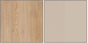 Komoda dwudrzwiowa z szufladami do pokoju Dąb Cremona Kaszmir MILTON ML02 9