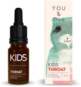 You&Oil Mieszanka olejków eterycznych dla dzieci Ból gardła 10ml 1