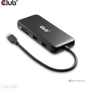 HUB USB Club 3D CLUB3D CSV-2551 huby i koncentratory USB Type-C 3