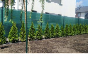 SIATKA CIENIUJĄCA 62% MASKUJĄCA 1,5x25m OSŁONA NA PŁOT OGRODZENIE ZIELONA +UV 3