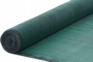 SIATKA CIENIUJĄCA 62% MASKUJĄCA 1,5x25m OSŁONA NA PŁOT OGRODZENIE ZIELONA +UV 4