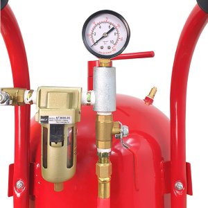 PIASKARKA SYFONOWA 38L LITRÓW SB1 pistolet, końcówki, kaptur, lejek 10