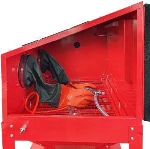 Piaskarka kabinowa 220L litrów SB002 + para rękawic ochronnych gratis 11