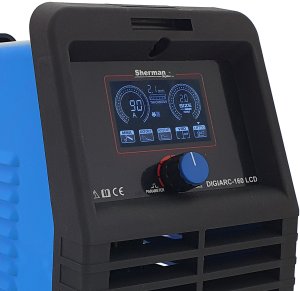 Spawarka SHERMAN MMA TIG DIGIARC 160 LCD + WALIZKA + uchwyt magnetyczny MMA 8