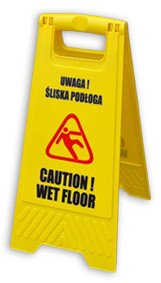 Tablica Ostrzegawcza Potykacz Uwaga Śliska Podłoga 2