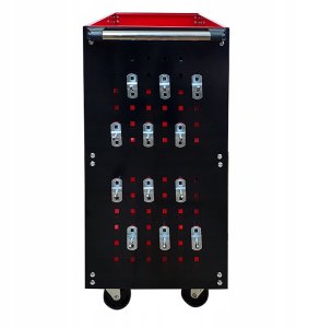 Wózek trzypółkowy warsztatowy narzędziowy 3PA cz ze ściankami Sherman 3