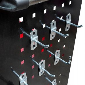 Wózek trzypółkowy warsztatowy narzędziowy 3PA cz ze ściankami Sherman 5