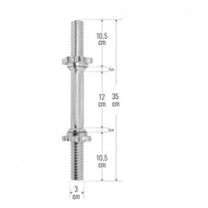 Gryf do hantli 35cm 30mm 2,5kg 4