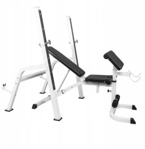 Ławka pod sztangę z modlitewnikiem i stojakami 16