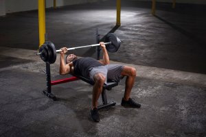 Ławka pod sztangę prosta płaska szeroka WB 1000 5