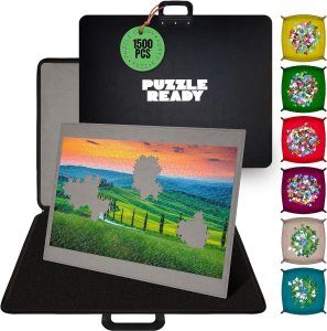 Puzzle Ready - Portable puzzle board, 1500 pieces, 6 sorting trays 1