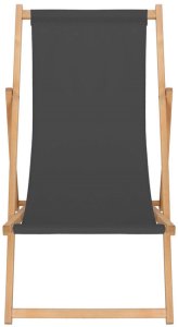 Leżak drewniany ogrodowy z 3-stopniową regulacją składany plażowy grafitowy UNIWERSALNY 13
