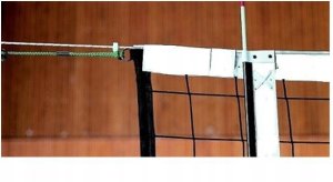 Siatka do piłki siatkowej Netex SI0009 z antenkami czarna tas profesjonalna 1