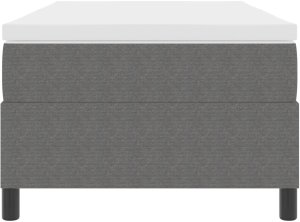 vidaXL Łóżko z materacem Szare Pojedyncze Tkanina korduroy 7
