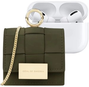 Ideal of Sweden Braided Mini AirPods Bag Khaki uniwersalne standard 1
