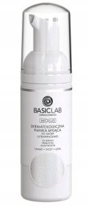 BASICLAB_Micellis dermatologiczna pianka myjąca do skóry ultrawrażliwej 2% Seryny, Prebiotyki, Azjatykozyd 50ml 1