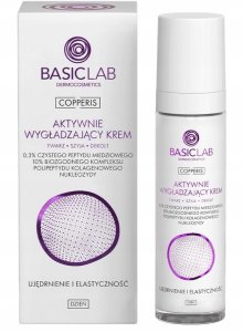 BASICLAB_Copperis aktywnie wygładzający krem na dzień do twarzy 0,3% czystego peptydu miedziowego Ujędrnienie i Elastyczność 50ml 1
