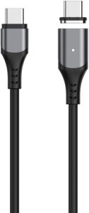 Kabel USB eStuff USB-C - USB-C 2 m Czarny (INFINITE (GRS) Magnetic USB-C) 2