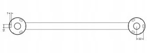 Basic Poręcz dla niepełnosprawnych prosta 60cm PSP 666 4