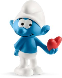 schleich The Smurfs Smurf with heart, 3 yr(s), The Smurfs, Blue, Plastic 1