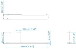 MEDICLINICS AURA AI1321CS Tualetinio Popieriaus Laikiklis, Nerūdijantis Plienas, Satinas 1