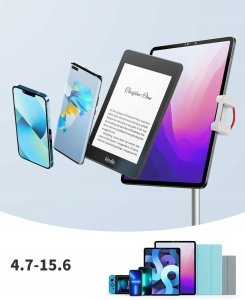 Regulowany Wysoki Stojak Statyw Na Tablet Telefon Max 49cm 360 Stopni / S3e 5