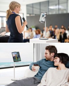 Regulowany Wysoki Stojak Statyw Na Tablet Telefon Max 49cm 360 Stopni / S3e 9