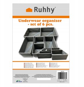 Organizer na bieliznę - zestaw 6szt. Ruhhy 25764 2
