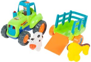 MalPlay Traktor farmera z naczepą i zwierzętami 1