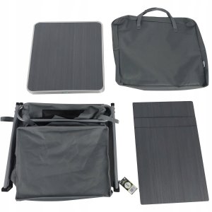 SZAFA TURYSTYCZNA SKŁADANA Z 3 PÓŁKAMI 60x51x98CM ENERO CAMP 2