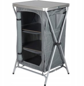 SZAFA TURYSTYCZNA SKŁADANA Z 3 PÓŁKAMI 60x51x98CM ENERO CAMP 4