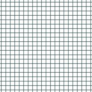 vidaXL Zgrzewane ogrodzenie z 7 flanszowymi słupkami Zielonym 0.6x10 m Stal 10