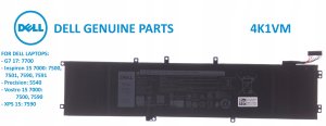 Bateria Dell 97Wh, 6 Cell, Lithium-ion, Typ 4K1VM (0W62W6) 3