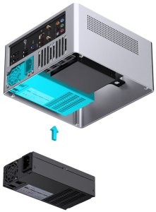 Jonsbo N10 PC-Gehuse, Mini-Tower, Mini-ITX - silber 3