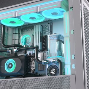 Corsair iCUE Link XD6 RGB Elite LCD Pumpe Reservoir Combo - biały 2