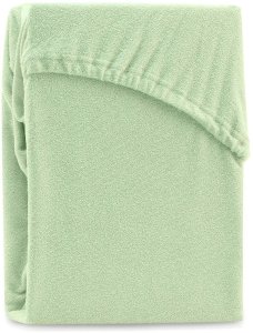 Prześcieradło frotte z gumką AmeliaHome RUBY 160x200 cm  zielony miękkie i elastyczne 6