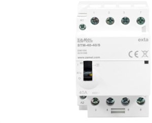 Stycznik modułowy ze sterowaniem ręcznym instalacyjny 40A 4Z 230V AC STM-40-40/S EXT10000315 1