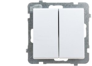 SONATA Łącznik podwójny schodowy biały mat ŁP-10R/m/75 1