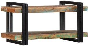 VidaXL Wall Shelf Multicolor Solid reclaimed wood, Iron Standard 1