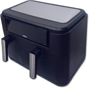 Frytkownica beztłuszczowa dwukomorowa Hoffen 2400W 3