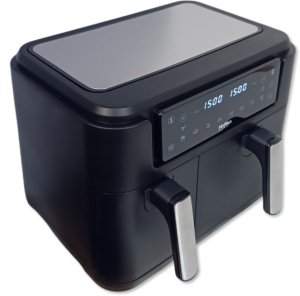 Frytkownica beztłuszczowa dwukomorowa Hoffen 2400W 4