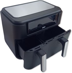 Frytkownica beztłuszczowa dwukomorowa Hoffen 2400W 7