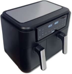 Frytkownica beztłuszczowa dwukomorowa Hoffen 2400W 10