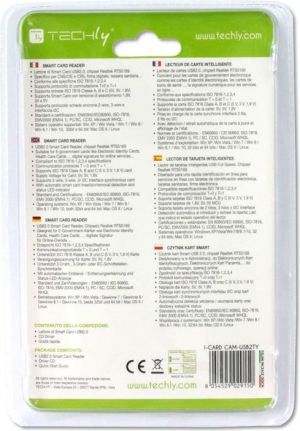 Techly Czytnik Kart Chipowych Smart Card USB Techly (29150) 3