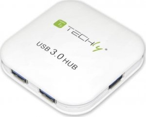 HUB USB Techly 4x USB-A 3.0 (IUSB3-HUB4-WH) 1