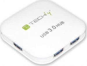 HUB USB Techly 4x USB-A 3.0 (IUSB3-HUB4-WH) 3