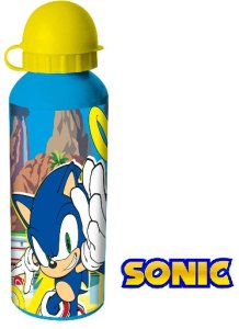 Butelka aluminiowa / bidon / korek niekapek / Sonic/ żółty 1