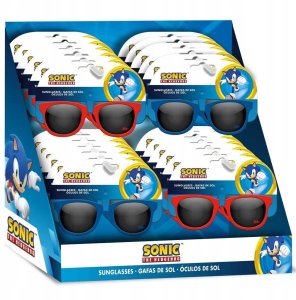 Okulary przeciwsłoneczne Sonic dla dzieci UV 400 niebiesko - błękitne 2